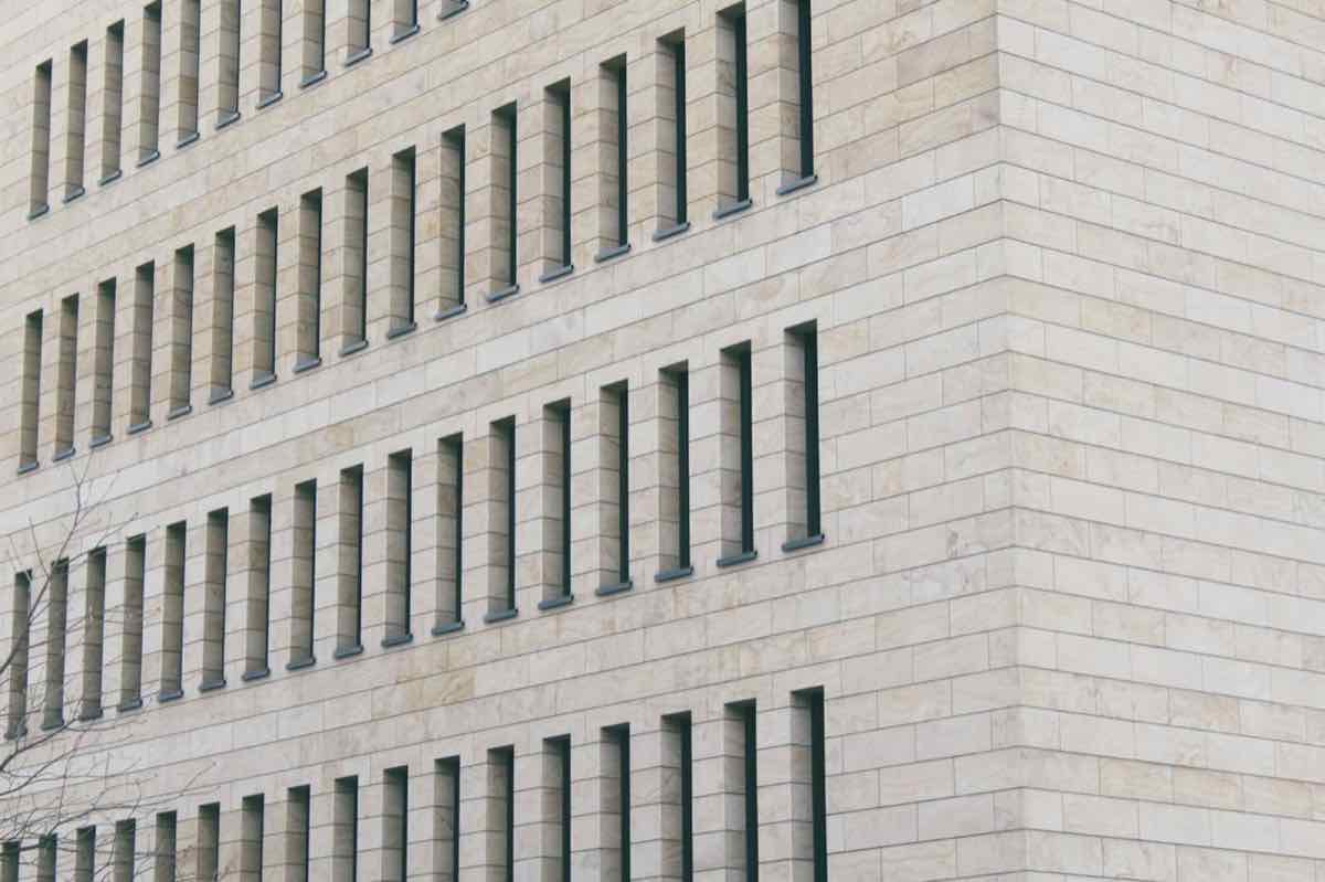 Precise geometric facade in Switzerland