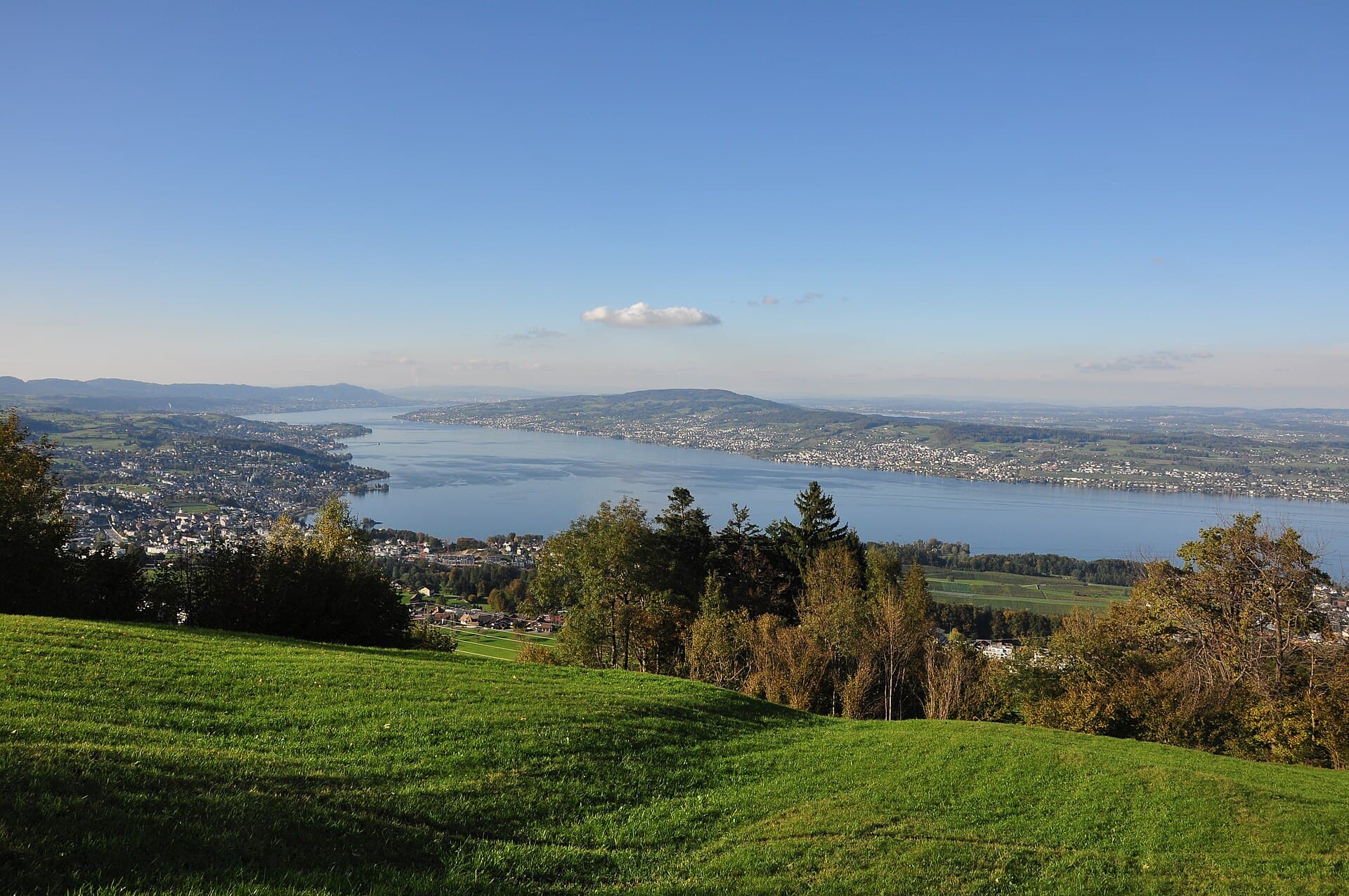 Switzerland landscape: Albis - Zürich - Lägern - Pfannenstiel - Zürichsee - Richterswil - Freienbach - Etzel 2010-10-21 16-10-14